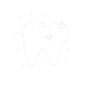 Sparkling tooth icon